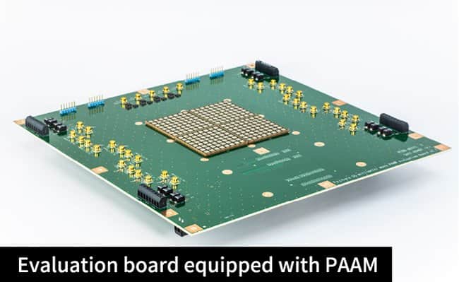 Evaluation board equipped with PAAM
