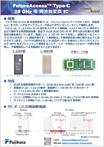 28 GHz 周波数変換 IC