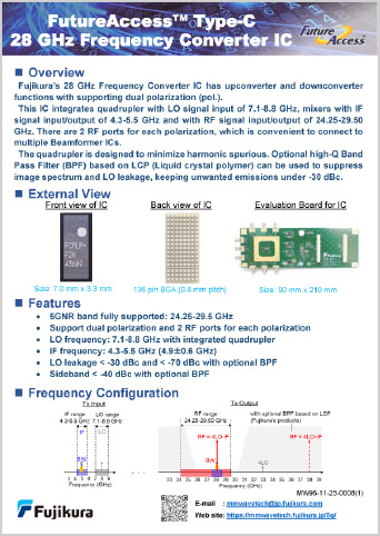 28 GHz Frequency Converter IC